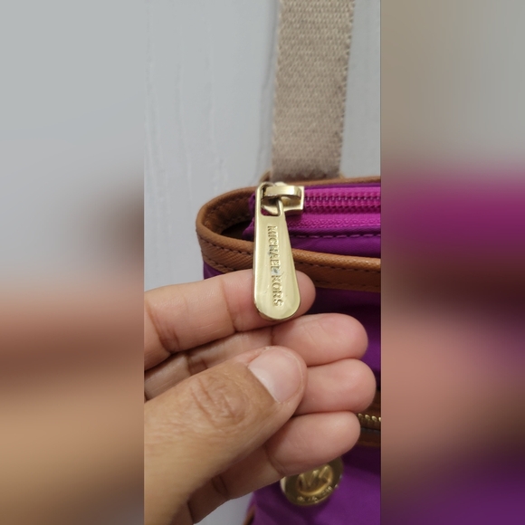 Michael Kors Nylon And Leather Crossbody Purse - Picture 3 of 15